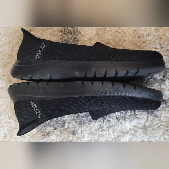 Skechers Slip Ins Hands Free Black Casual Flats Women’s Size 8 - Picture 8 of 9